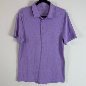 Lululemon Men’s Evolution Short‎ Sleeve Polo Shirt in Heather Purple Size Medium